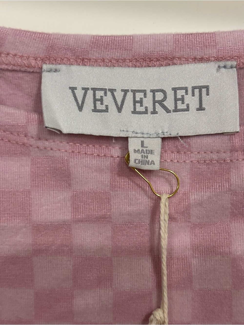 VERVET BY FLYING MONKEY Pink Check Lounge Set - Top & Pants with pockets - Picture 7 of 10